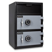 Mesa MFL3020EE BLKGR 3.6 cu ft 2 Compartment Drop Safe w/ Electronic Lock