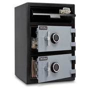 Mesa MFL3020EE BLKGR 3.6 cu ft 2 Compartment Drop Safe w/ Electronic Lock