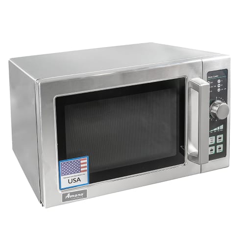 Amana RCS10DSE 1000w Commercial Microwave w/ Dial Control - 120v