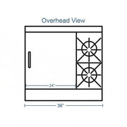 Southbend 4361A-2GL 36" 2 Burner Gas Range w/ Griddle & Convection Oven, Natural Gas