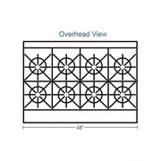 Southbend 4481EE 48" 8 Burner Gas Range w/ (2) Space Saver Oven, Natural Gas