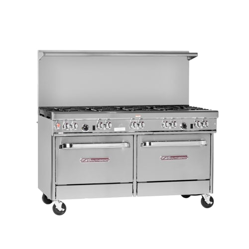 Southbend 4606DD-2GL 60" 5 Burner Gas Range w/ Griddle & (2) Standard Ovens, Natural Gas