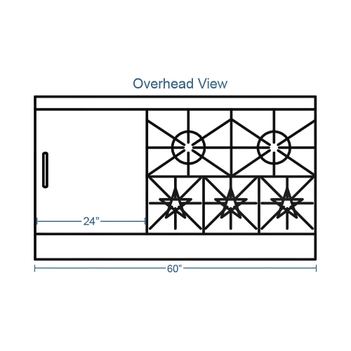 Southbend 4606DD-2GL 60" 5 Burner Gas Range w/ Griddle & (2) Standard Ovens, Natural Gas