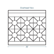 Southbend S36A 36" 6 Burner Gas Range w/ Convection Oven, Natural Gas