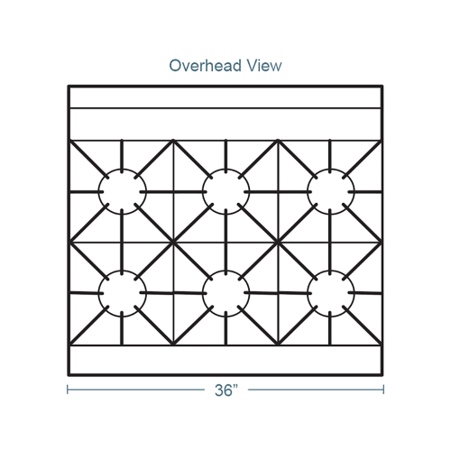 Southbend S36A 36" 6 Burner Gas Range w/ Convection Oven, Natural Gas