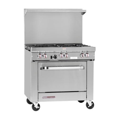 Southbend S36D-2GR 36" 2 Burner Gas Range w/ Griddle & Standard Oven, Liquid Propane