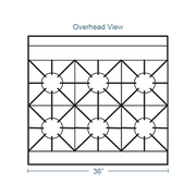 Southbend S36D 36" 6 Burner Gas Range w/ Standard Oven, Liquid Propane