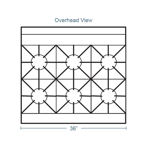 Southbend S36D 36" 6 Burner Gas Range w/ Standard Oven, Liquid Propane