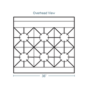 Southbend S36D 36" 6 Burner Gas Range w/ Standard Oven, Natural Gas