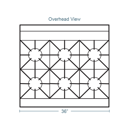 Southbend S36D 36" 6 Burner Gas Range w/ Standard Oven, Natural Gas
