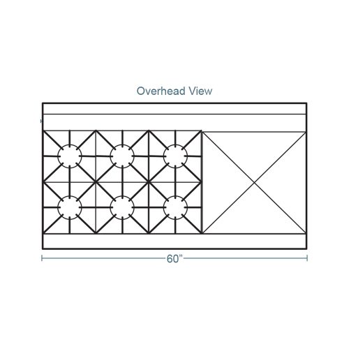Southbend S60DD-2RR 60" 6 Burner Gas Range w/ Griddle/Broiler & (2) Standard Ovens, Natural Gas