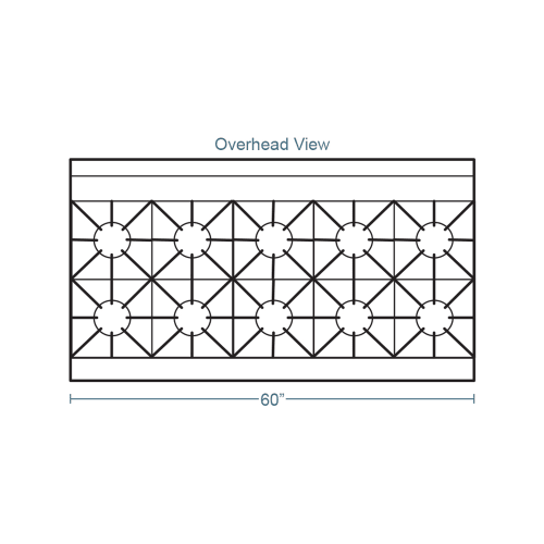 Southbend S60DD 60" 10 Burner Gas Range w/ (2) Standard Ovens, Natural Gas