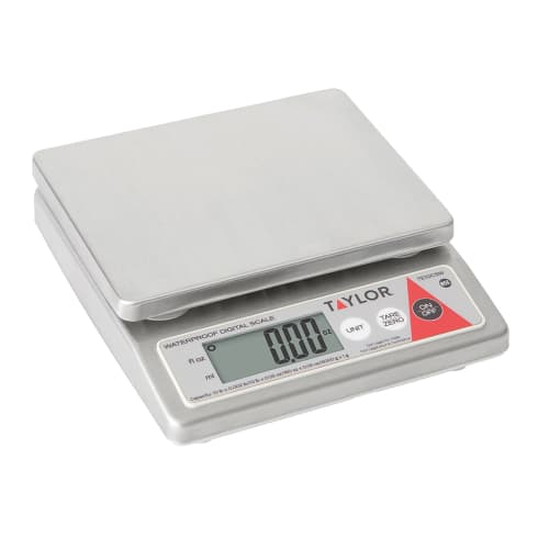 Taylor TE10CSW 10 lb Digital Portion Control Scale - 4 3/4" x 5 9/10", Stainless Steel