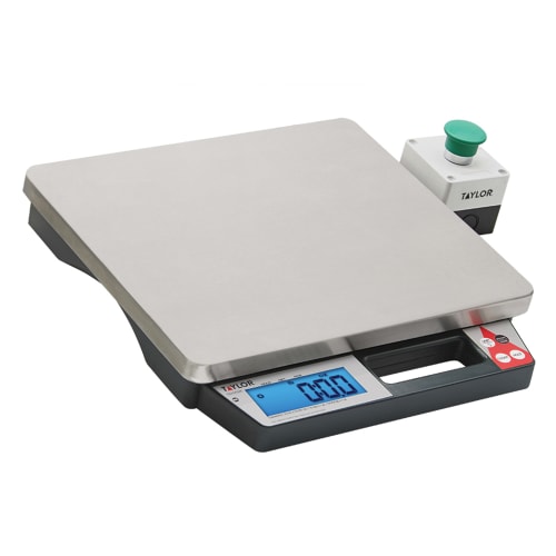 Taylor TE10PZR 10 lb Digital Portion Control Scale - 13 1/2" x 11 3/5", Stainless Steel