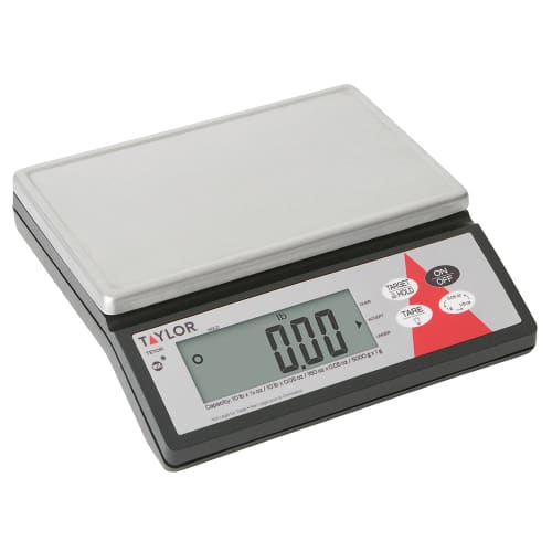 Taylor TE10R Scale, Electronic Portion Control, LCD, Tare, 10 lb, SS Platform
