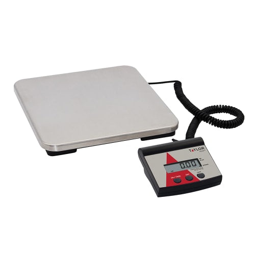 Taylor TE220FT 220 lb Digital Receiving Scale - 10 15/16" x 11 7/16", Stainless Steel
