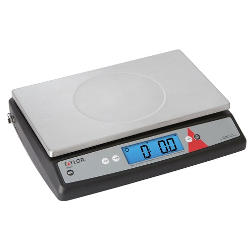 Taylor TE66OS 66 lb Digital Portion Control Scale - 11 1/4" x 7 1/4", Removable & Washable Platform