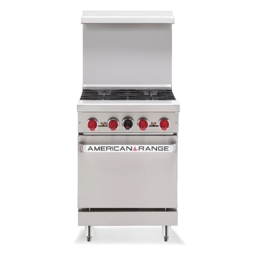 American Range AR-2RB 24" Gas Range w/ Charbroiler & Space Saver Oven, Natural Gas