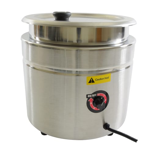 Thunder Group SEJ38000C 10 1/2 qt Countertop Soup Warmer w/ Adjustable Temperature Controls, 120v