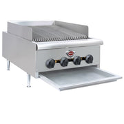 Wells HDCB-2430G-QS 24" Countertop Gas Charbroiler w/ Cast Iron Grates - 80,000 BTU, Convertible