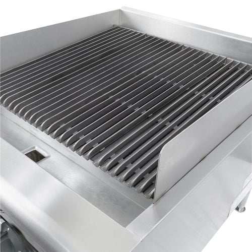 Wells HDCB-2430G-QS 24" Countertop Gas Charbroiler w/ Cast Iron Grates - 80,000 BTU, Convertible