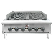 Wells HDCB-3630G-QS 36" Countertop Gas Charbroiler w/ Cast Iron Grates - 120,000 BTU, Convertible