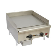 Wells HDG-2430G 24" Gas Griddle w/ Manual Controls - 3/4" Steel Plate, Convertible