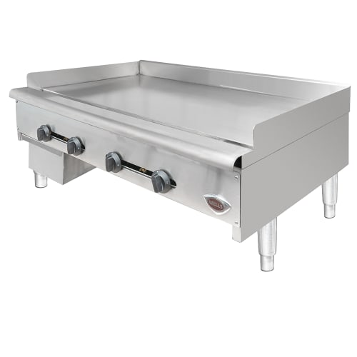 Wells HDG-4830G 48" Gas Griddle w/ Manual Controls - 3/4" Steel Plate, Convertible