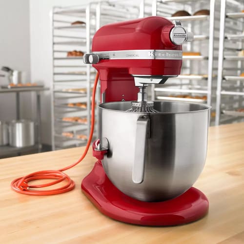 KitchenAid Commercial KSM8990ER 8 qt KitchenAid® Planetary Mixer -  Countertop, Empire Red, 1 1/3 hp, 120v
