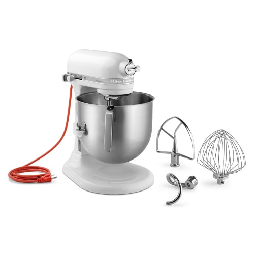 KitchenAid Commercial KSM8990WH 8 qt KitchenAid® Planetary Mixer -  Countertop, White, 1 1/3 hp, 120v