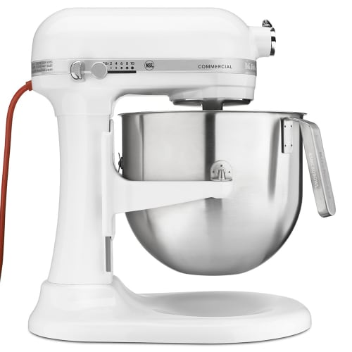 KitchenAid Commercial KSM8990WH 8 qt KitchenAid® Planetary Mixer -  Countertop, White, 1 1/3 hp, 120v
