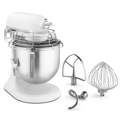 KitchenAid Commercial KSMC895WH 8 qt KitchenAid® Planetary Mixer -  Countertop, White, 1 1/3 hp, 120v
