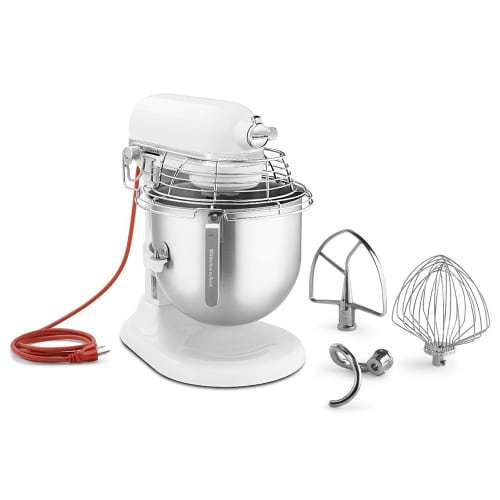 KitchenAid Commercial KSMC895WH 8 qt KitchenAid® Planetary Mixer -  Countertop, White, 1 1/3 hp, 120v