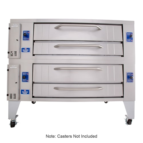 Bakers Pride Y-602 Super Deck Floor Model Double Pizza Deck Oven - Liquid Propane