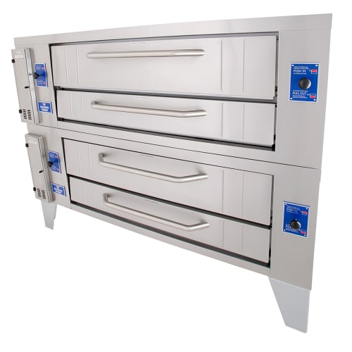 Bakers Pride Y-602 Super Deck Floor Model Double Pizza Deck Oven - Liquid Propane