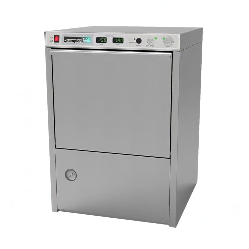 Champion UH130BMAX High Temp Rack Undercounter Dishwasher w/ 25 Racks/hr, Built-in Booster,208v/1ph