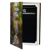 Barska Hidden Book Lock Box w/ Key Lock - 10 1/2"W x 7 1/2"H x 1 3/4"D, Steel (AX11682)