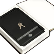 Barska Hidden Book Lock Box w/ Key Lock - 10 1/2"W x 7 1/2"H x 1 3/4"D, Steel (AX11682)
