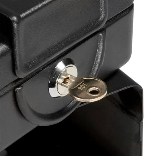 Barska Lock Box w/ Key Lock - 7 91/100"L x 6 1/4"W x 2 3/4"H, Steel (AX11812)