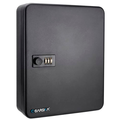 Barska 36 Key Cabinet w/ Combination Lock - Steel, Black (AX11820)