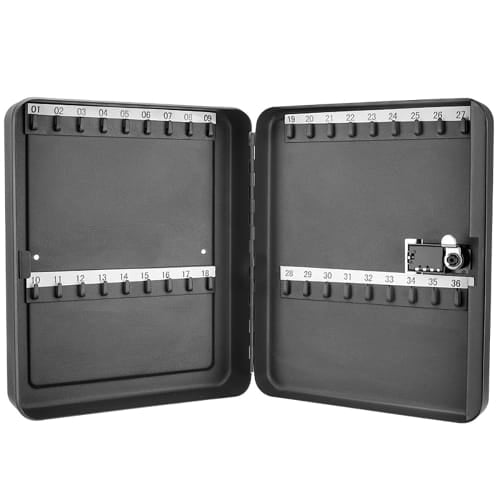 Barska 36 Key Cabinet w/ Combination Lock - Steel, Black (AX11820)