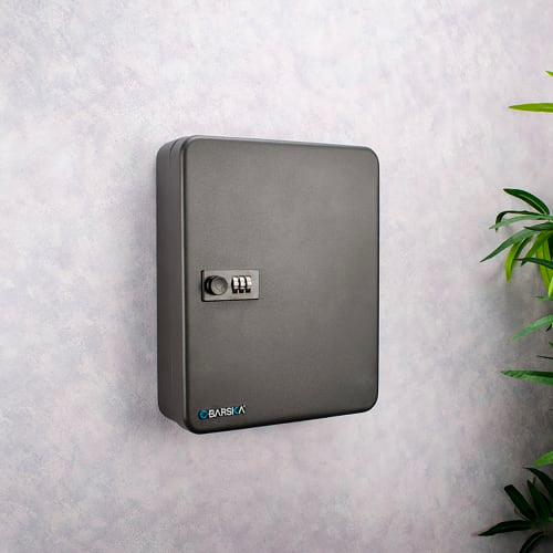 Barska 36 Key Cabinet w/ Combination Lock - Steel, Black (AX11820)