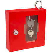 Barska Breakable Emergency Key Box with Attached Hammer - Steel, Red (AX11826)