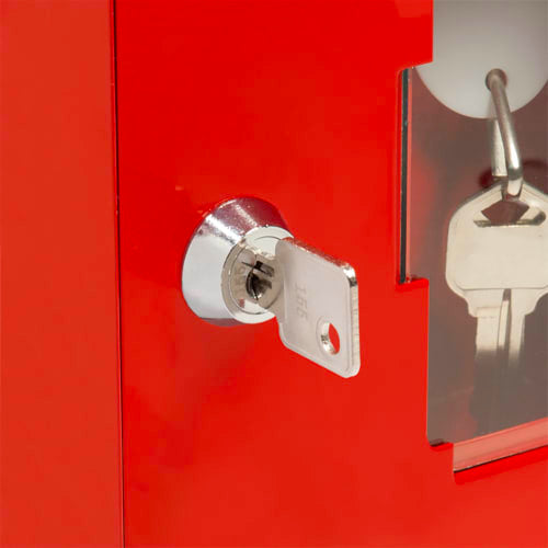 Barska Breakable Emergency Key Box with Attached Hammer - Steel, Red (AX11826)