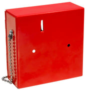 Barska Breakable Emergency Key Box with Attached Hammer - Steel, Red (AX11838)