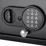 Barska 0.21 cu ft Top Open Safe w/ Keypad Lock - Steel, Black (AX12622)