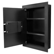 Barska 0.52 cu ft Biometric Wall Safe w/ Fingerprint Lock - Steel, Black (AX13034)