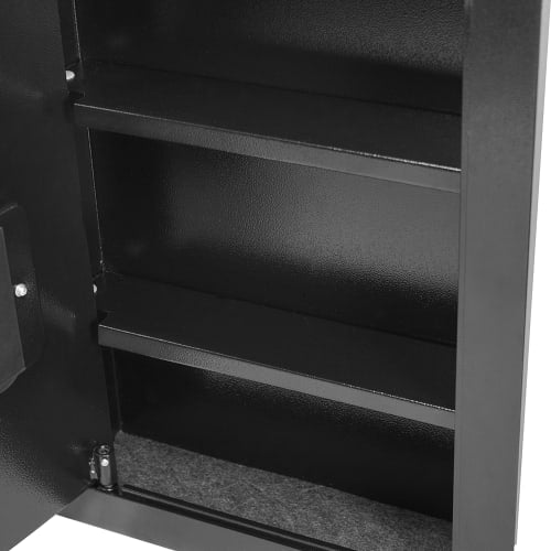 Barska 0.52 cu ft Biometric Wall Safe w/ Fingerprint Lock - Steel, Black (AX13034)