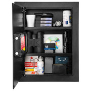 Barska 0.52 cu ft Biometric Wall Safe w/ Fingerprint Lock - Steel, Black (AX13034)