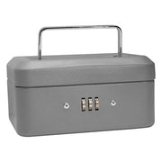 Barska Cash Box w/ Combination Lock - (3) Compartment Tray, Steel, Gray (CB11782)